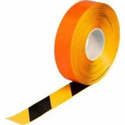 Brady® 149630 ToughStripe® Max Floor Marking Tape, Vinyl, 2"W x 100'L, Blk/Yellow Stripe
