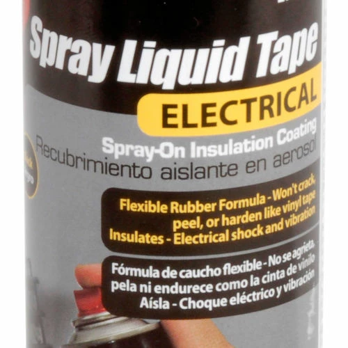 Gardner Bender LTS-400, Spray Liquid Electrical Tape, Black, English/Spanish; 6 oz/Can - Pkg Qty 6 2 Gardner Bender LTS-400, Spray Liquid Electrical Tape, Black, English/Spanish; 6 oz/Can - Pkg Qty 6 - Image 2