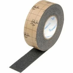 Top Tape & Label Anti-Slip Traction Walk Tape Roll, 4"W x 60'L, Black