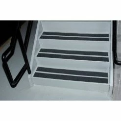 Top Tape & Label Anti-Slip Tape 6" X 24" Strips - Black, Pack of 50