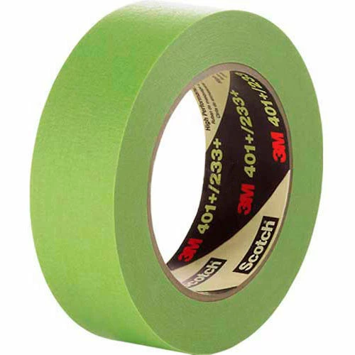 3M Masking Tape 401+ 0.24"W x 60 Yards - Green - Pkg Qty 96 1 3M Masking Tape 401+ 0.24"W x 60 Yards - Green - Pkg Qty 96