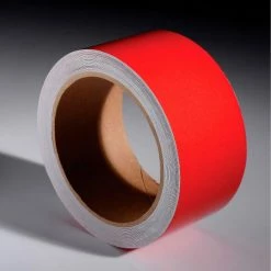 Incom Manufacturing INCOM® Safety Tape Reflective Solid Red, 2"W x 30'L, 1 Roll