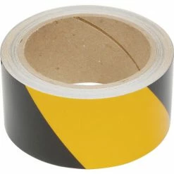 Incom Manufacturing INCOM® Safety Tape Reflective Striped Yellow/Black, 2"W x 30'L, 1 Roll -Adhesives, Sealants & Tape Sales 2022 331038 02