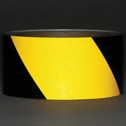 Incom Manufacturing INCOM® Safety Tape Reflective Striped Yellow/Black, 2"W x 30'L, 1 Roll -Adhesives, Sealants & Tape Sales 2022 331038 03