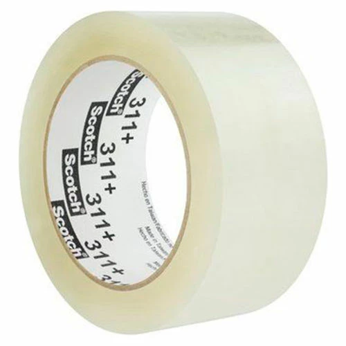 3M Scotch® 311+ High Tack Carton Sealing Tape 2" x 110 Yds. 2 Mil Clear - Pkg Qty 36 1 3M Scotch® 311+ High Tack Carton Sealing Tape 2" x 110 Yds. 2 Mil Clear - Pkg Qty 36