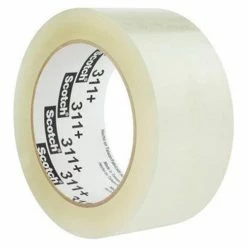 3M™ Scotch® 311+ High Tack Carton Sealing Tape 3" x 110 Yds. 2 Mil Clear - Pkg Qty 24