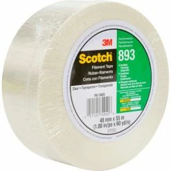 3M™ Scotch® 893 Filament Tape 2" x 60 Yds. 6 Mil Clear - Pkg Qty 24