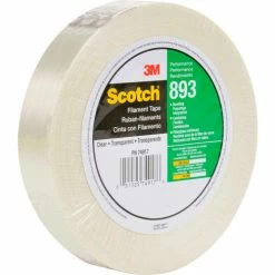 3M™ Scotch® 893 Filament Tape 1" x 60 Yds. 6 Mil Clear - Pkg Qty 36