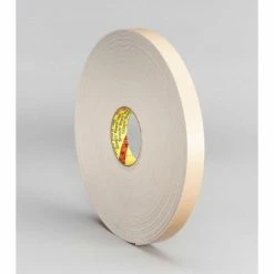 3M™ 4496W Double Coated Polyethylene Foam Tape 3/4" x 36 Yds. 62 Mil White - Pkg Qty 12