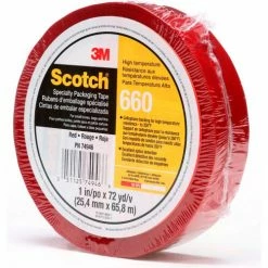 3M™ Scotch® 660 Light Duty Packaging Tape 2" x 72 Yds. 2 Mil Red - Pkg Qty 24