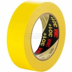 3M Masking Tape 301+ 0.95"W x 60 Yards - Yellow - Pkg Qty 36