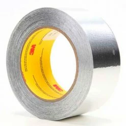 3M™ Aluminum Foil Tape 425 Silver, 1/2" x 180', 4.6 Mil - Pkg Qty 72