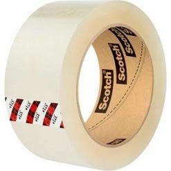 3M™ Scotch® 371+ High Tack Carton Sealing Tape 2" x 110 Yds. 1.9 Mil Clear - Pkg Qty 36