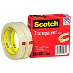 Scotch® Transparent Tape 600-2P12-72, 1/2" x 2592", 2 Rolls/PK