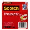 Scotch® Transparent Tape 600-2P34-72, 3/4" x 2592", 3" Core, 2 Rolls/PK