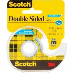 Scotch® Double Sided Removable Tape with Dispenser 667, 3/4" x 400", 1 Roll