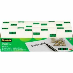 Scotch® Magic™ Tape 810K18CP, 3/4" x 1000" Cabinet Pack, 18 Rolls/PK