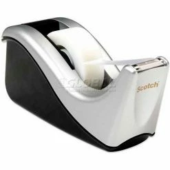 Scotch® Desktop Tape Dispenser C60-ST Silver Two-Tone, 1 Pack