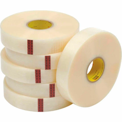 3M Scotch® 371+ Machine Length Carton Sealing Tape, 2" x 1000 Yds. 1.9 Mil Clear - Pkg Qty 6 2 3M Scotch® 371+ Machine Length Carton Sealing Tape, 2" x 1000 Yds. 1.9 Mil Clear - Pkg Qty 6 - Image 2