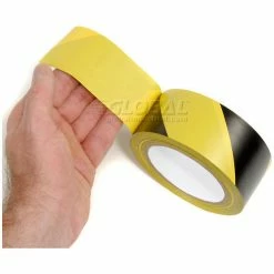 Incom Manufacturing INCOM® Striped Hazard Warning Tape, Yellow/Black, 2"W x 108'L, 1 Roll 12 Incom Manufacturing INCOM® Striped Hazard Warning Tape, Yellow/Black, 2"W x 108'L, 1 Roll -Adhesives, Sealants & Tape Sales 2022 419101 02