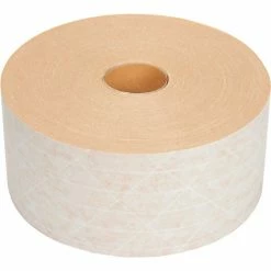 Holland Light Duty Reinforced Water Activated Kraft Tape 3" x 375' White - Pkg Qty 8
