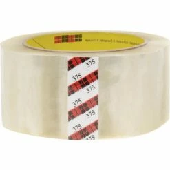 3M™ 375 Carton Sealing Tape 2" x 55 Yds. 3.1 Mil Clear - Pkg Qty 36