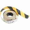Top Tape & Label Anti-Slip Traction Yellow/Black Hazard Striped Tape Roll, 4" x 60'