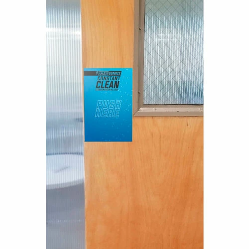 Global Industrial V-Guard Constant Clean Antimicrobial Door Push Pad, 6" x 9", 10/Pack 1 Global Industrial V-Guard Constant Clean Antimicrobial Door Push Pad, 6" x 9", 10/Pack