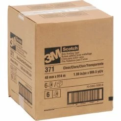 3M™ Scotch® 371 Machine Length Carton Sealing Tape 2" x 1000 Yds. 1.8 Mil Clear - Pkg Qty 6 -Adhesives, Sealants & Tape Sales 2022 652693CL 03