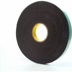 3M™ 4056 Double Coated Urethane Foam Tape 1" x 36 Yds. 62 Mil Black - Pkg Qty 9