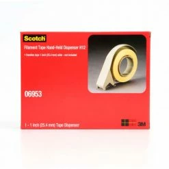 3M™ Scotch® H12 Filament Tape Hand Dispenser, 1"W - Pkg Qty 6 -Adhesives, Sealants & Tape Sales 2022 78802322079 Front