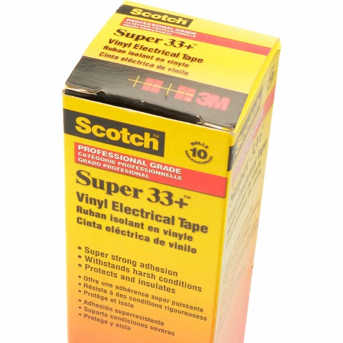 3m Scotch® Super 33+ Vinyl Electrical Tape, 3/4" X 20' - Pkg Qty 10 4 3m Scotch® Super 33+ Vinyl Electrical Tape, 3/4" X 20' - Pkg Qty 10 - Image 4