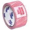Tape Logic® Security Tape "Tamper Evident" Print 2" x 110 Yds. 2.5 Mil Red/White - Pkg Qty 6