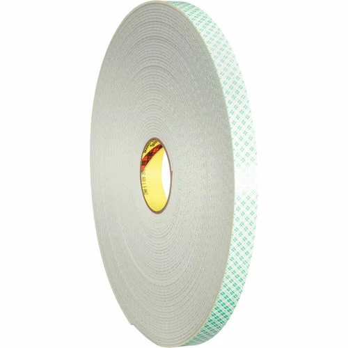 3M 4008 Double Sided Foam Tape 1/2" x 36 Yds. 1/8" Thick White 1 3M 4008 Double Sided Foam Tape 1/2" x 36 Yds. 1/8" Thick White
