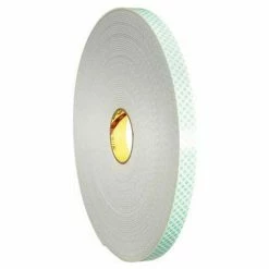3M™ 4008 Double Sided Foam Tape 1/2" x 5 Yds. 1/8" Thick Natural