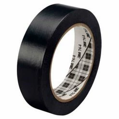 3M™ 764 Vinyl Tape 1" x 36 Yds 5 Mil Black - 6/PACK