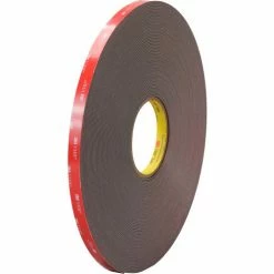 3M™ 4947F Double Sided VHB™ Acrylic Foam Tape 1/2" x 5 Yds. 45 Mil Black