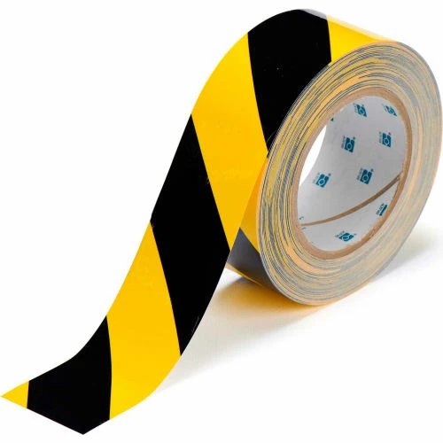 Brady® 104317 ToughStripe Floor Marking Tape, Polyester, 2"W X 100'L, Black/Yellow 1 Brady® 104317 ToughStripe Floor Marking Tape, Polyester, 2"W X 100'L, Black/Yellow