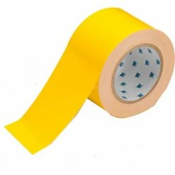 Brady® 104342 ToughStripe Floor Marking Tape, Polyester, 3"W X 100'L , Yellow -Adhesives, Sealants & Tape Sales 2022 BRW 104342