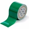 Brady® 104345 ToughStripe Floor Marking Tape, Polyester, 3"W X 100'L, Green