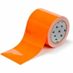 Brady® 104346 ToughStripe Floor Marking Tape, Polyester, 3"W X 100'L, Orange