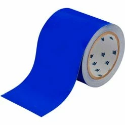 Brady® 104374 ToughStripe Floor Marking Tape, Polyester, 4"W X 100'L, Blue