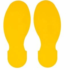 Brady® 104409 ToughStripe Floor Footprints, 3-1/2" W, 10/Pack, Yellow -Adhesives, Sealants & Tape Sales 2022 BRW 104409