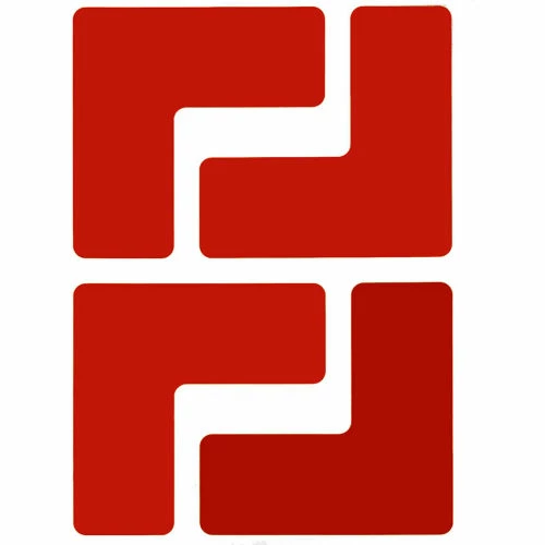 Brady® 104430 ToughStripe Floor Corner Marks, Polyester, 2"W, 20/Pack, Red 3 Brady® 104430 ToughStripe Floor Corner Marks, Polyester, 2"W, 20/Pack, Red - Image 3