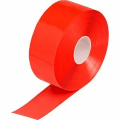 Brady® 149648 ToughStripe® Max Floor Marking Tape, Vinyl, 4"W x 100'L, Red