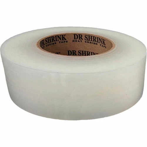 Dr. Shrink Heat Shrink Tape, 2"W x 180'L, 9 Mil, Clear 1 Dr. Shrink Heat Shrink Tape, 2"W x 180'L, 9 Mil, Clear