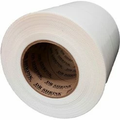 Dr. Shrink Heat Shrink Tape, 6"W x 180'L, 9 Mil, White - Pkg Qty 8