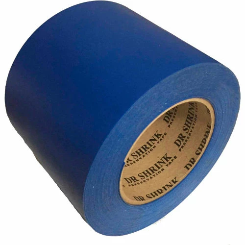 Dr. Shrink Preservation Tape, 6"W x 108'L, 10 Mil, Blue - Pkg Qty 8 1 Dr. Shrink Preservation Tape, 6"W x 108'L, 10 Mil, Blue - Pkg Qty 8