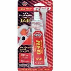 VersaChem® Hi-Temp Red RTV Silicone, 65309, 3 Oz. Tube