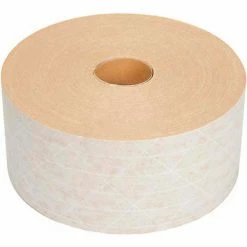 Holland Light Duty Reinforced Water Activated Kraft Tape 3" x 375' White - Pkg Qty 8 -Adhesives, Sealants & Tape Sales 2022 HDM HTW72X375